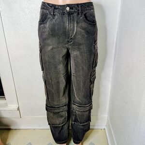 Black Cargo Jeans 4